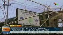 Internos de Guantánamo mantienen huelga de hambre