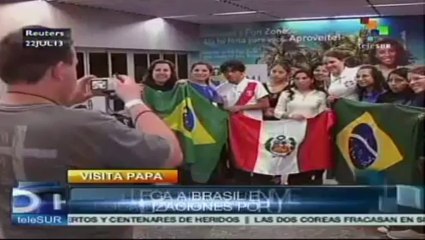 Más de 300 mil jóvenes esperan en Brasil al Papa Francisco