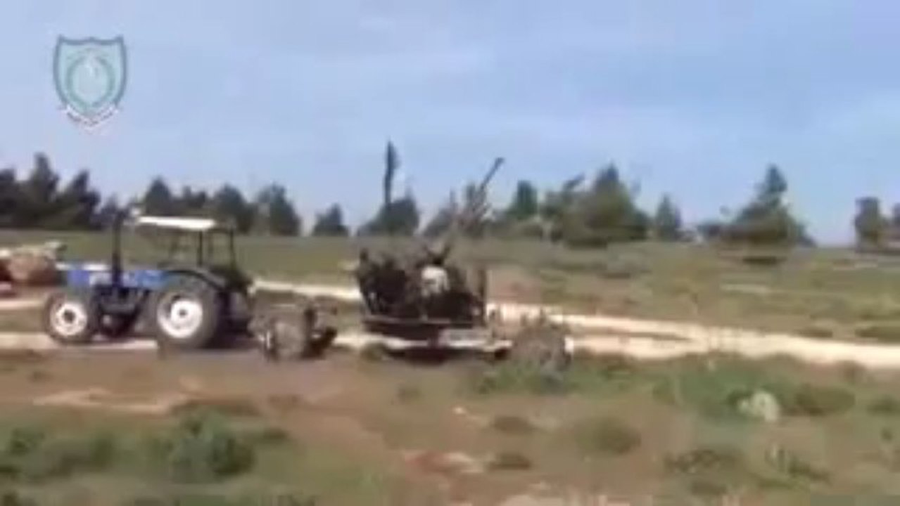 Syrian Liberal Attacking on Plane and Destroying