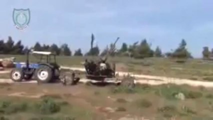 Syrian Liberal Attacking on Plane and Destroying