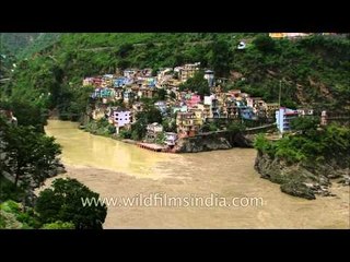 Uttarakhand flood has caused the entire landscape of Devprayag to change dramatically