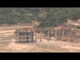 Construction of a dam halts due to flood : Dhari Devi, Uttarakhand