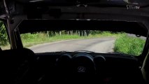 Dans la Mini WRC de Pierre Roché au Rallye du Rouergue