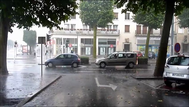Violents orages à Caen