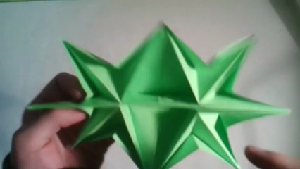 How to make an origami three-headed monster