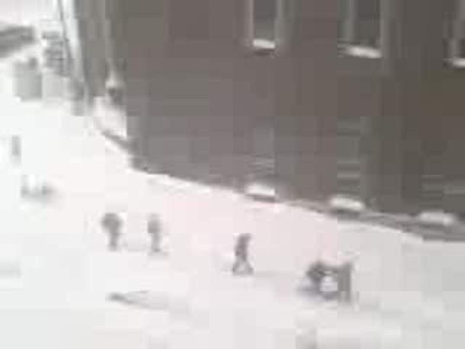 Tempête de neige à Montréal