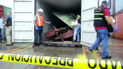 Aviões Mig-21 encontrados em navio apreendido no Panamá