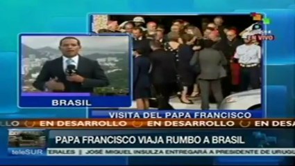 El Papa Francisco será recibido por Dilma Rousseff en Río