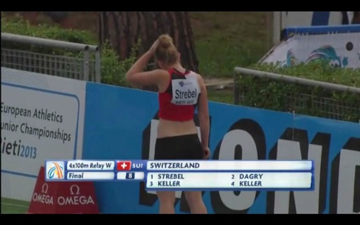 CE U20 2013 - 4x100m Finale - Femmes