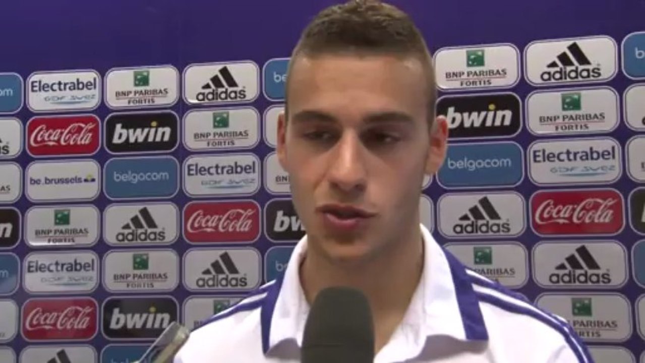 Interview after RSC Anderlecht - RC Genk 1-0 (Supercup 2013)