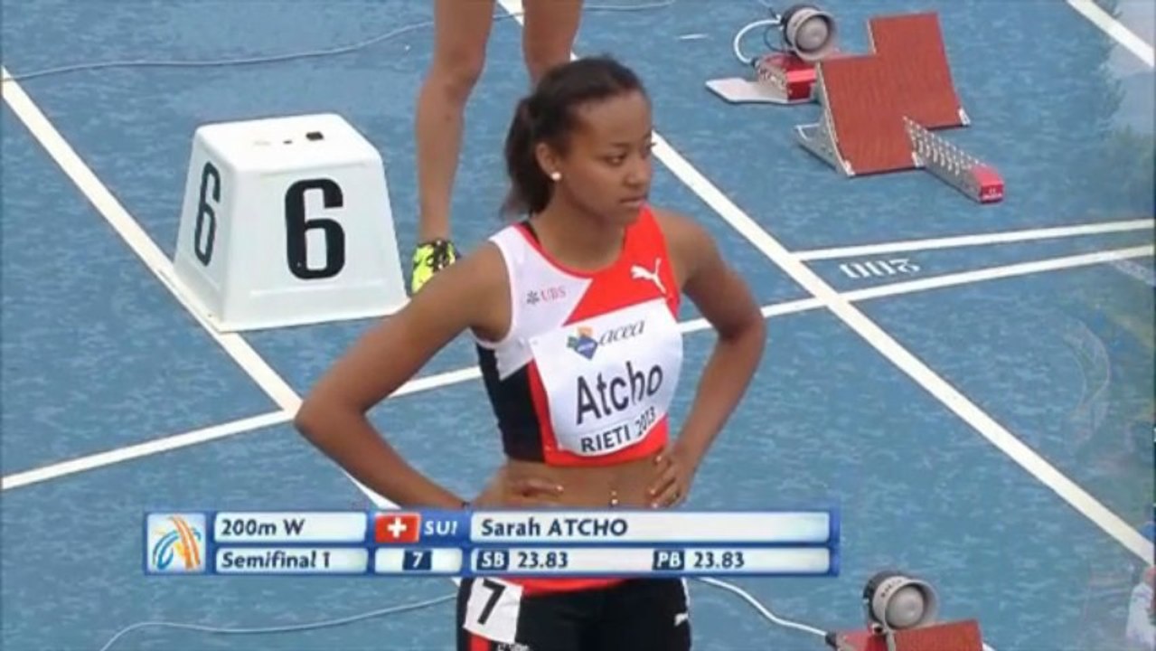 CE U20 2013 - 200m Serie 1 - Femmes