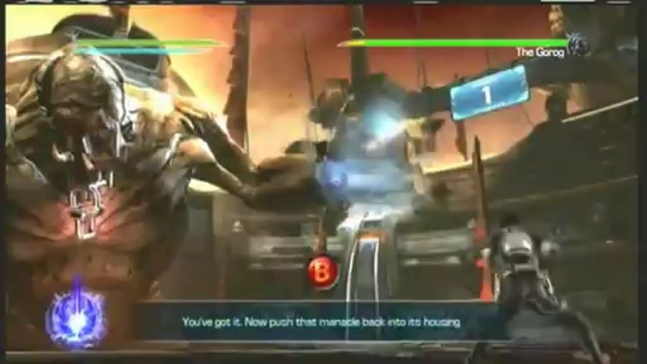 Star Wars The Force Unleashed 2 Gorog Boss Gameplay Part 1