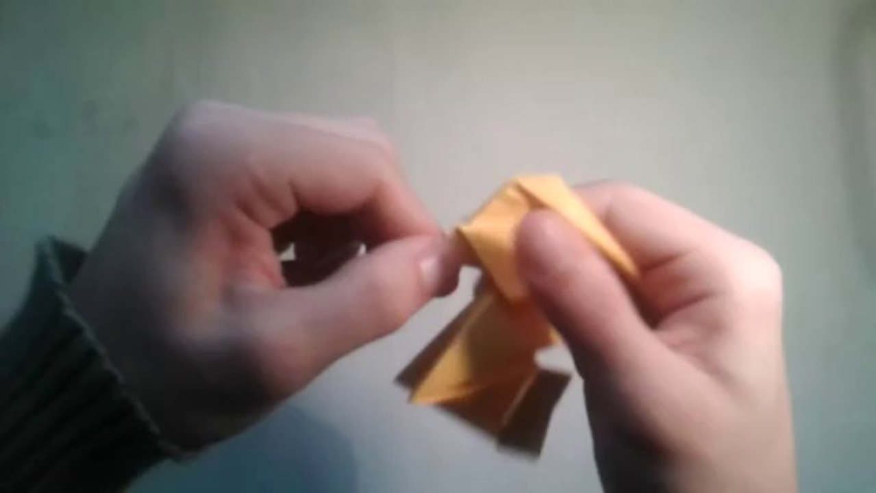 Como hacer un gato de papel facil (origami)