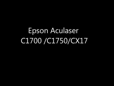 Instructions de remplissage pour Epson Aculaser C1700 / C1750N / C1750W CX17 / CX17NF / CX17W