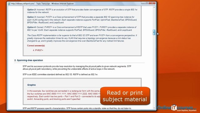 Training course: Implementing Cisco IP Switched Networks (exam 642-813 SWITCH)