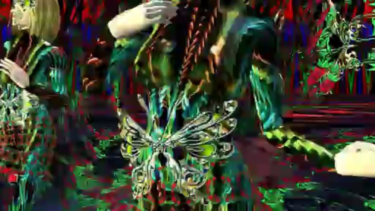 Techno Papillons Dessin animé 3D