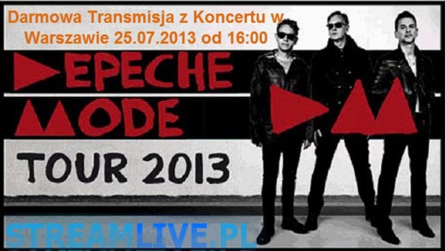 Depeche Mode koncert Stadion Narodowy Transmisja na żywo Za darmo