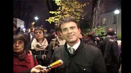 Paris (France) 08/12/2011 Manuel Valls soutient J.M Rieb pour Golgotha Picnic   © LTL News
