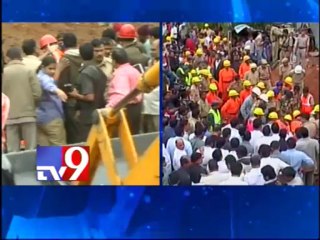 Boy trapped in debris of Moulali wall collapse