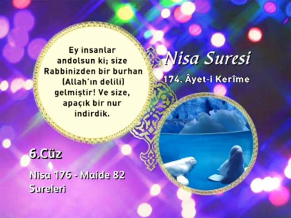 6. cüz 1. bölüm Ku'an- Kerim Hatim ve Meal okyay dernegi