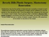 Mastectomy Renovation. Beverly Hills Plastic Surgery.