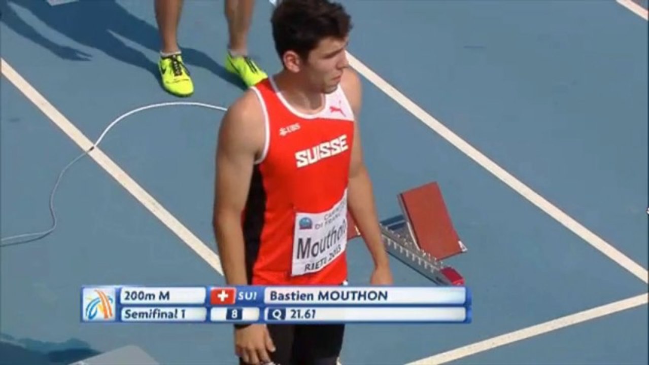 CE U20 2013 - 200m Demi Finale 1 - Hommes