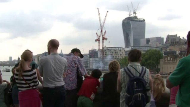 British army salutes royal birth