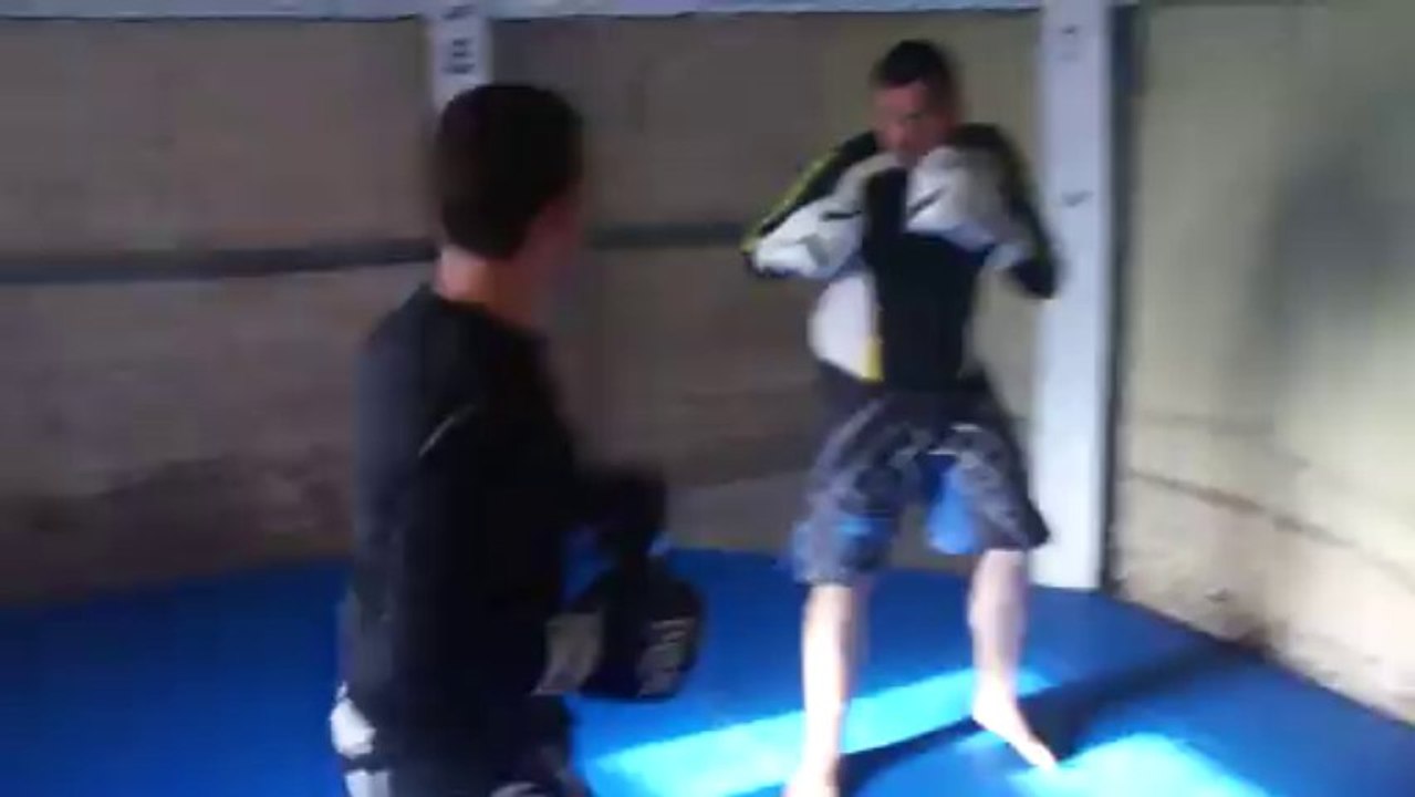 entrainement/ technique/grapling/lutte /boxe pied poing