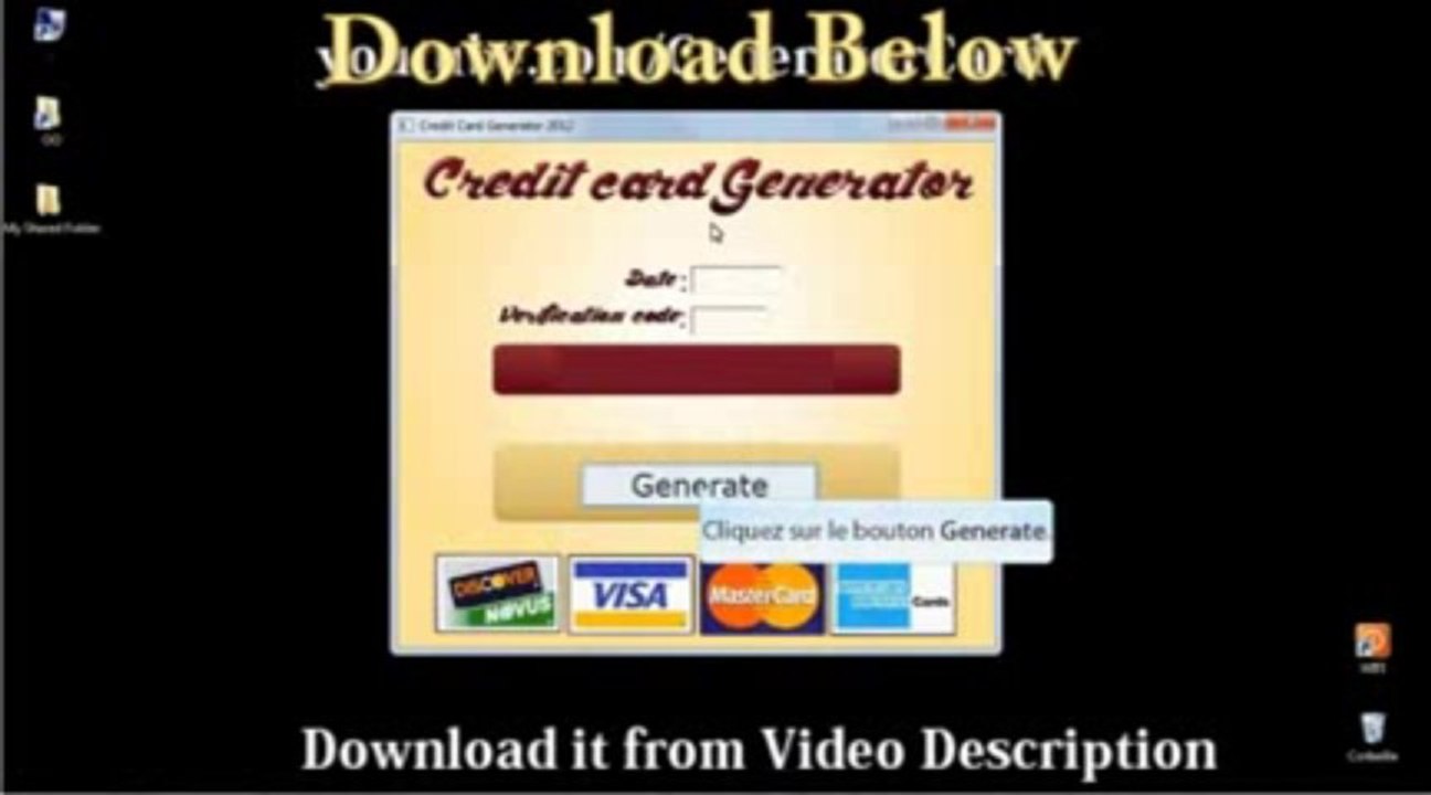 Générateur de carte de crédit MISE A JOUR GRATUITE Juillet - Août 2013 mettre à jour] [100% DE TRAVAIL]