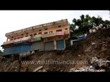 Destroyed shops and building: Uttarakhand flood