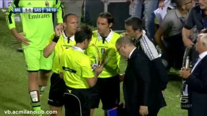 AC Milan's Constant leaves the field after racist chants