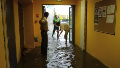 LE CREUSOT - L'ampli noyé par l'orage