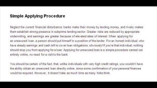 How To Secure Unsecured Loans for Bad Credit