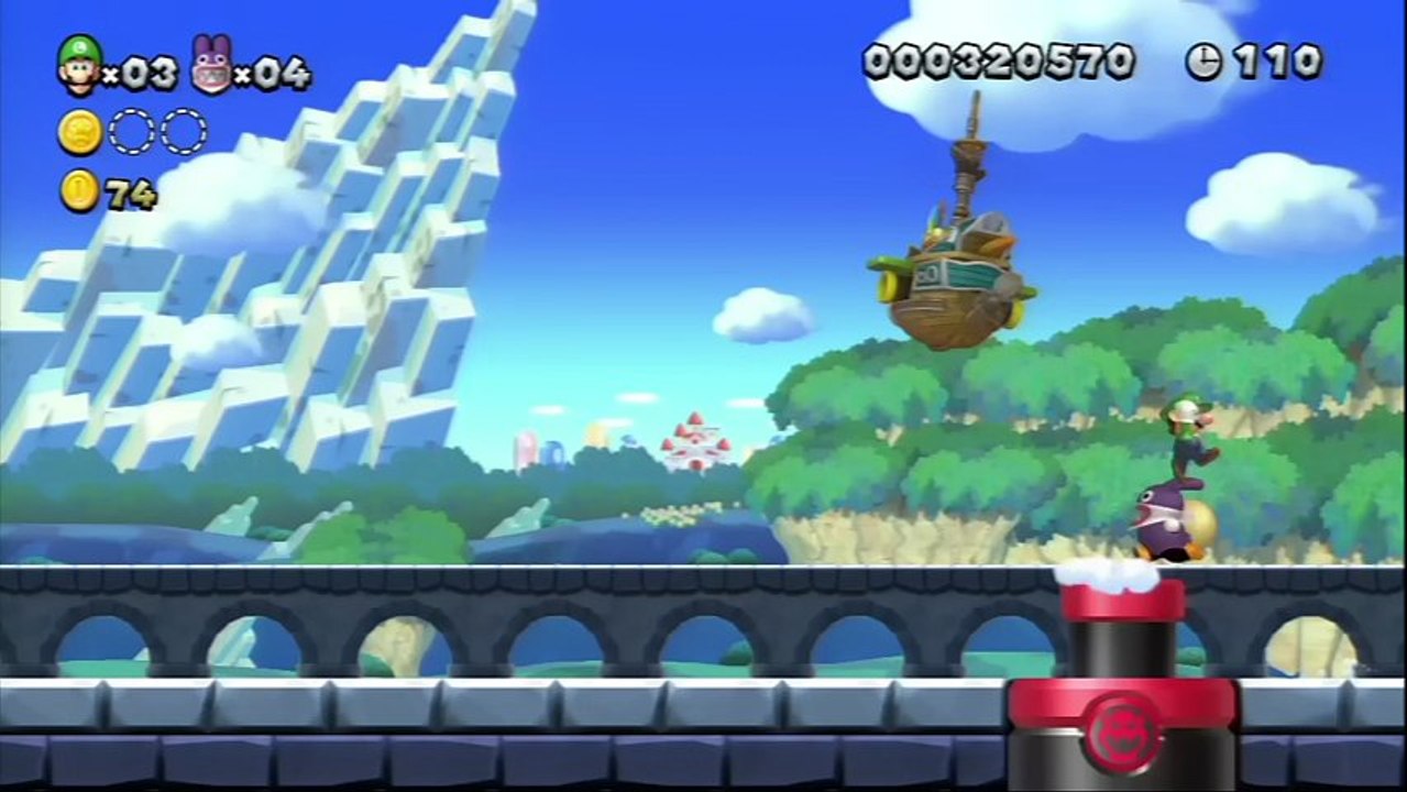 New Super Luigi U - Quelques passages de gameplay maison en multi