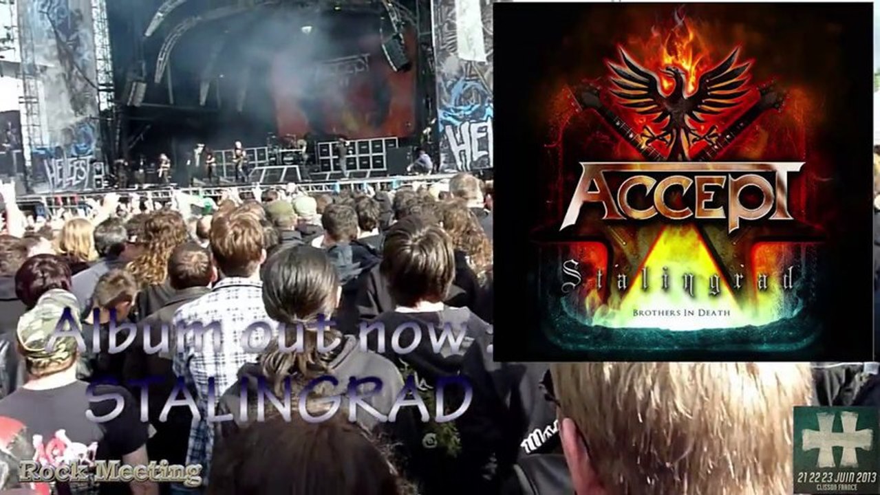 ACCEPT HELLFEST 2013 Restless and Wild  Clisson