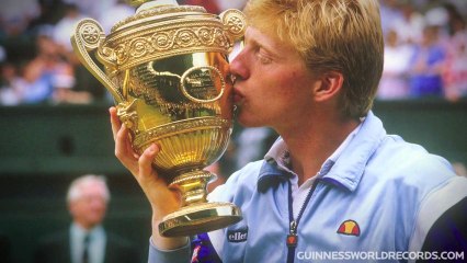 Boris Becker -- Youngest Wimbledon Champion of All Time -- Guinness World Records