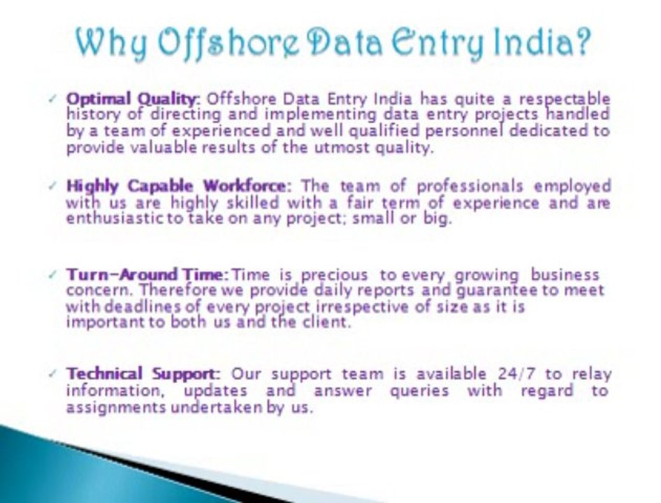How to Outsource data entry, data conversion, transcription, Web research.