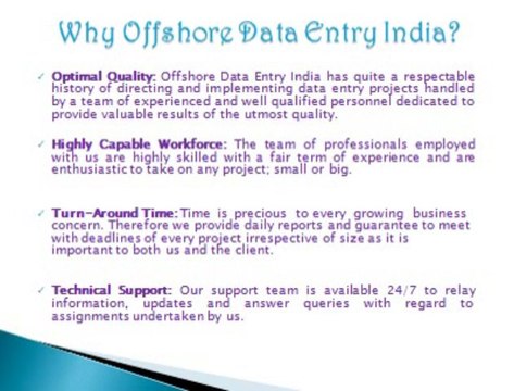 How to Outsource data entry, data conversion, transcription, Web research.