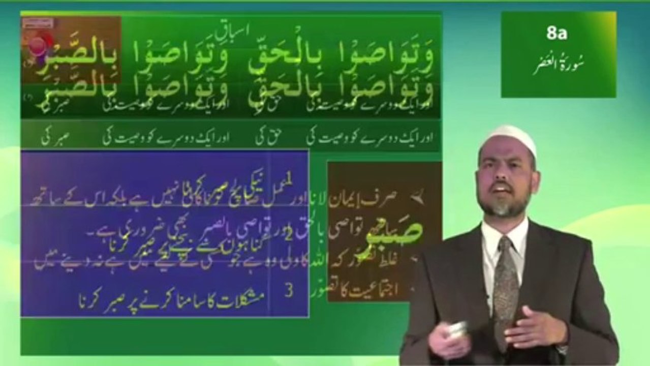 Understand Quran and Salah The Easy Way Part 8a_Al-Asr Lesson Urdu Short Course 1