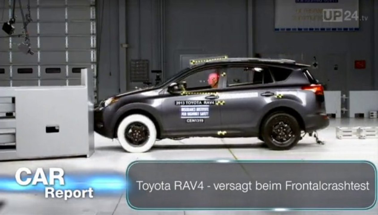 Toyota’s RAV4 fällt beim Frontcrash mit kleiner Überlappung durch