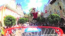 Farthest basketball slam dunk, trampoline - Guinness World Records Classics
