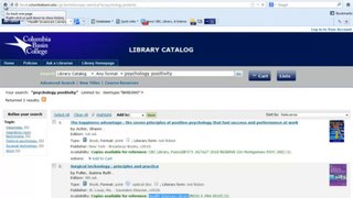 Catalog Tutorial: Simple Keyword Search