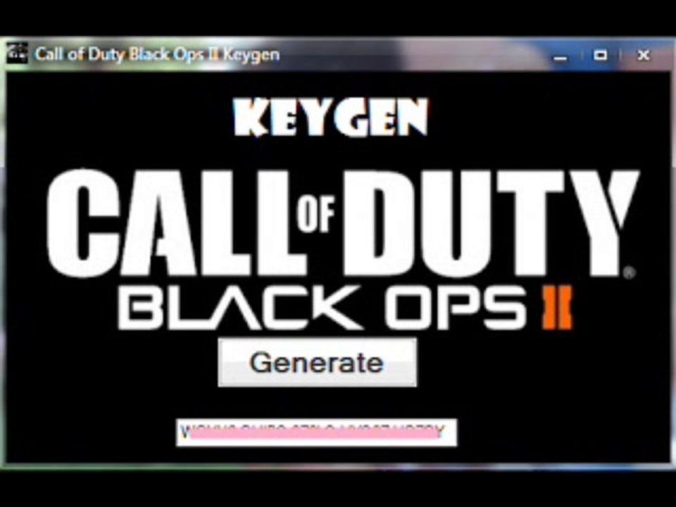 Call of Duty Black Ops 2 CD Key Generator + Steam