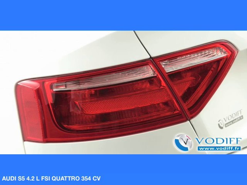 VODIFF : AUDI OCCASION ALSACE :  AUDI S5 4.2 L FSI QUATTRO 354 CV