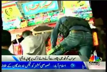 Truck laden with arms seized in Karachi