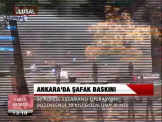 ANKARA'DA ŞAFAK BASKINI