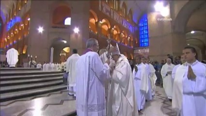 Primera misa pública del papa Francisco fuera del Vaticano