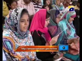 13th Iftari Iftar Aamir ke sat Part 2 in Amaan Ramazan with Aamir Liaquat 1434h 23-7-2013 -02