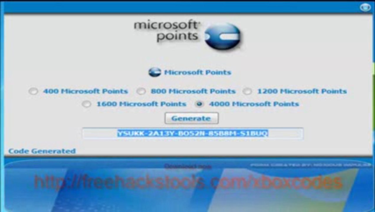 Microsoft Points Generator Hack (FR) % gratuit FREE Download August - September 2013 Update