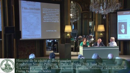 The history of blindness and the blind : Rebecca Scales - English version